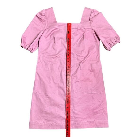 LDT Alice Puff Sleeve Dress in Dusty Rose Women’s Size 4 Square Neckline - Picture 7 of 10